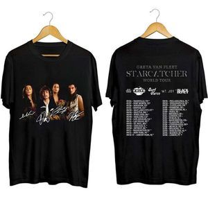 Greta Van Fleet Starcatcher World Tour Rock Concert 2 Sided Fan T-Shirt